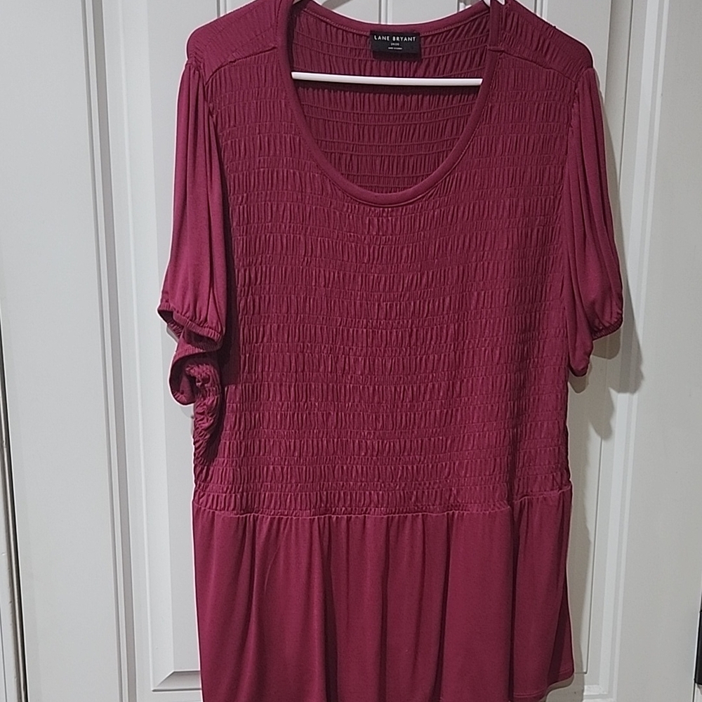 Lane Bryant Women's Burgundy Top